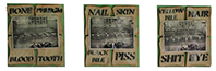 Corpus. Bread on board 3 panels each 23x20cm.